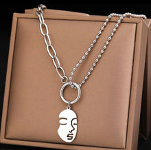 Load image into Gallery viewer, Face Pendant Necklace

