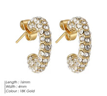 Load image into Gallery viewer, Mini Diamond Hoops
