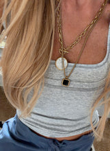 Load image into Gallery viewer, Square Stone Necklaces
