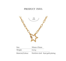Load image into Gallery viewer, Paper Clip Design Necklaces

