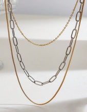 Load image into Gallery viewer, Three Layer Necklace Stack
