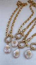 Load image into Gallery viewer, Pearl Charm Toggle Necklace
