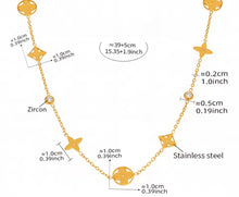 Load image into Gallery viewer, Clover Cluster Duo Necklace Set

