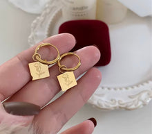 Load image into Gallery viewer, Coin Huggie Earrings
