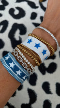 Load image into Gallery viewer, Blue and White Star Bracelets
