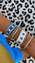 Load image into Gallery viewer, Blue and White Star Bracelets
