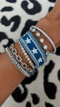 Load image into Gallery viewer, Blue and White Star Bracelets
