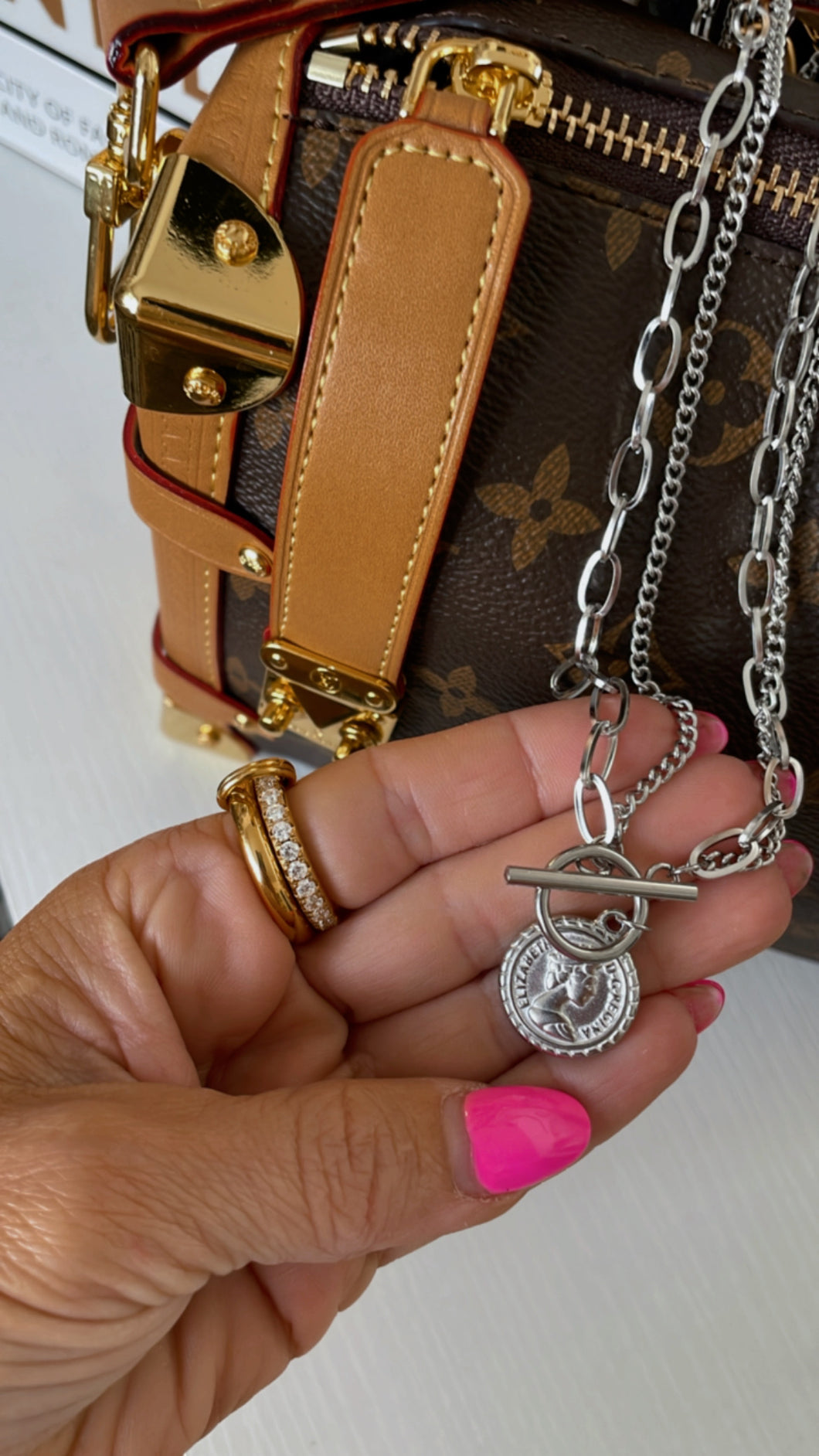 Silver Coin Necklace