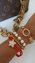Load image into Gallery viewer, Red Rope Star Bracelet
