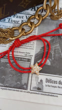 Load image into Gallery viewer, Red Rope Star Bracelet
