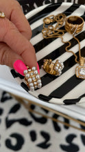 Load image into Gallery viewer, Glam Pearl Hoops
