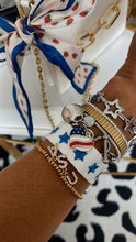 Load image into Gallery viewer, America Heart Toggle Charm Bracelet
