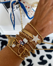 Load image into Gallery viewer, America Heart Toggle Charm Bracelet
