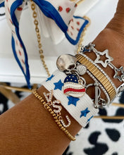 Load image into Gallery viewer, America Heart Toggle Charm Bracelet
