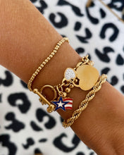 Load image into Gallery viewer, America Heart Toggle Charm Bracelet
