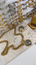 Load image into Gallery viewer, Two Sided Coin Toggle Necklace
