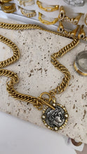 Load image into Gallery viewer, Two Sided Coin Toggle Necklace
