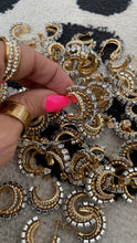 Load image into Gallery viewer, Pearl Diamond Double Hoop
