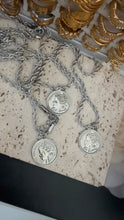 Load image into Gallery viewer, New Silver Coin Necklace
