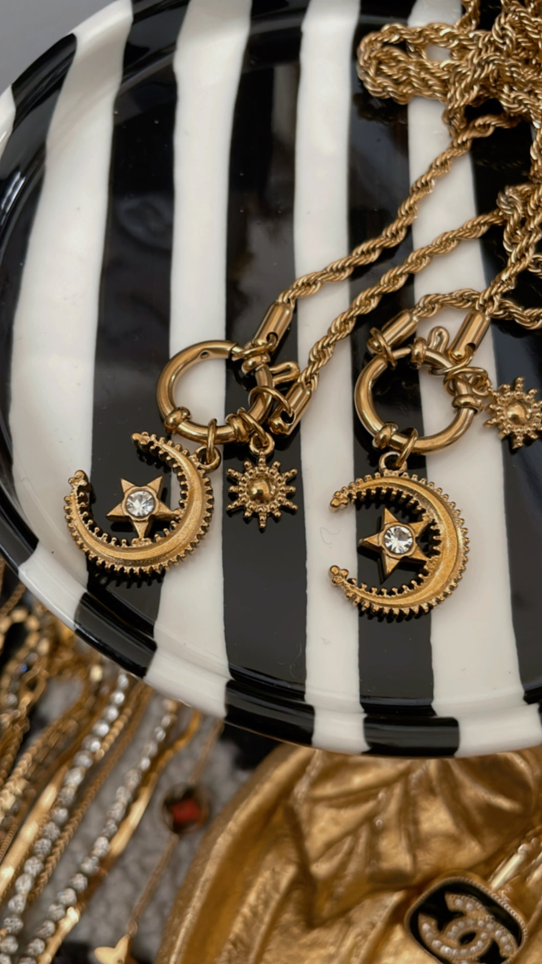 Moon Toggle Necklace