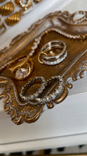Load image into Gallery viewer, Two Layer Silver Diamond Ring
