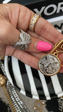 Load image into Gallery viewer, Double Sided Coin Toggle Necklace
