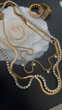 Load image into Gallery viewer, Triple Layer Tennis Necklace

