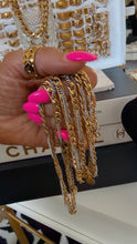 Load image into Gallery viewer, Twisted Two Toned Necklace Bracelet
