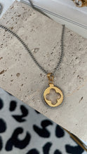 Load image into Gallery viewer, Clover Two Toned Long Chain
