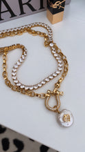 Load image into Gallery viewer, Pearl Charm Toggle Necklace
