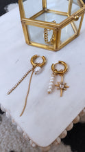 Load image into Gallery viewer, 18k Gold Plated Charm Hoops
