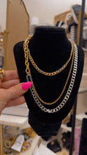 Load image into Gallery viewer, Double Layer Mixed Metal Chain
