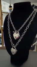 Load image into Gallery viewer, Silver Heart Toggle Necklace
