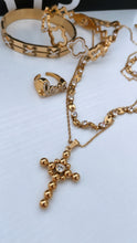 Load image into Gallery viewer, Oversized Bubble Cross Necklace
