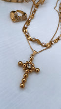 Load image into Gallery viewer, Oversized Bubble Cross Necklace
