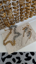 Load image into Gallery viewer, Two Toned Charm Mismatch Earrings
