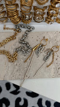 Load image into Gallery viewer, Two Toned Charm Mismatch Earrings
