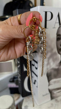 Load image into Gallery viewer, Two Toned Charm Mismatch Earrings
