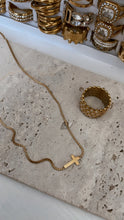 Load image into Gallery viewer, Simple Gold Cross Necklace
