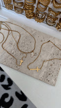 Load image into Gallery viewer, Simple Gold Cross Necklace
