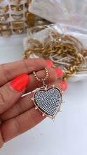 Load image into Gallery viewer, Heart Pendant Diamond Necklace
