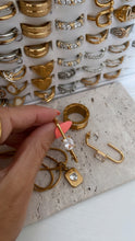 Load image into Gallery viewer, Block Diamond Hoops
