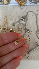 Load image into Gallery viewer, Diamond Cross Pull Tie Bracelet
