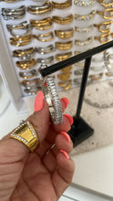 Load image into Gallery viewer, Silver Diamond Hoops

