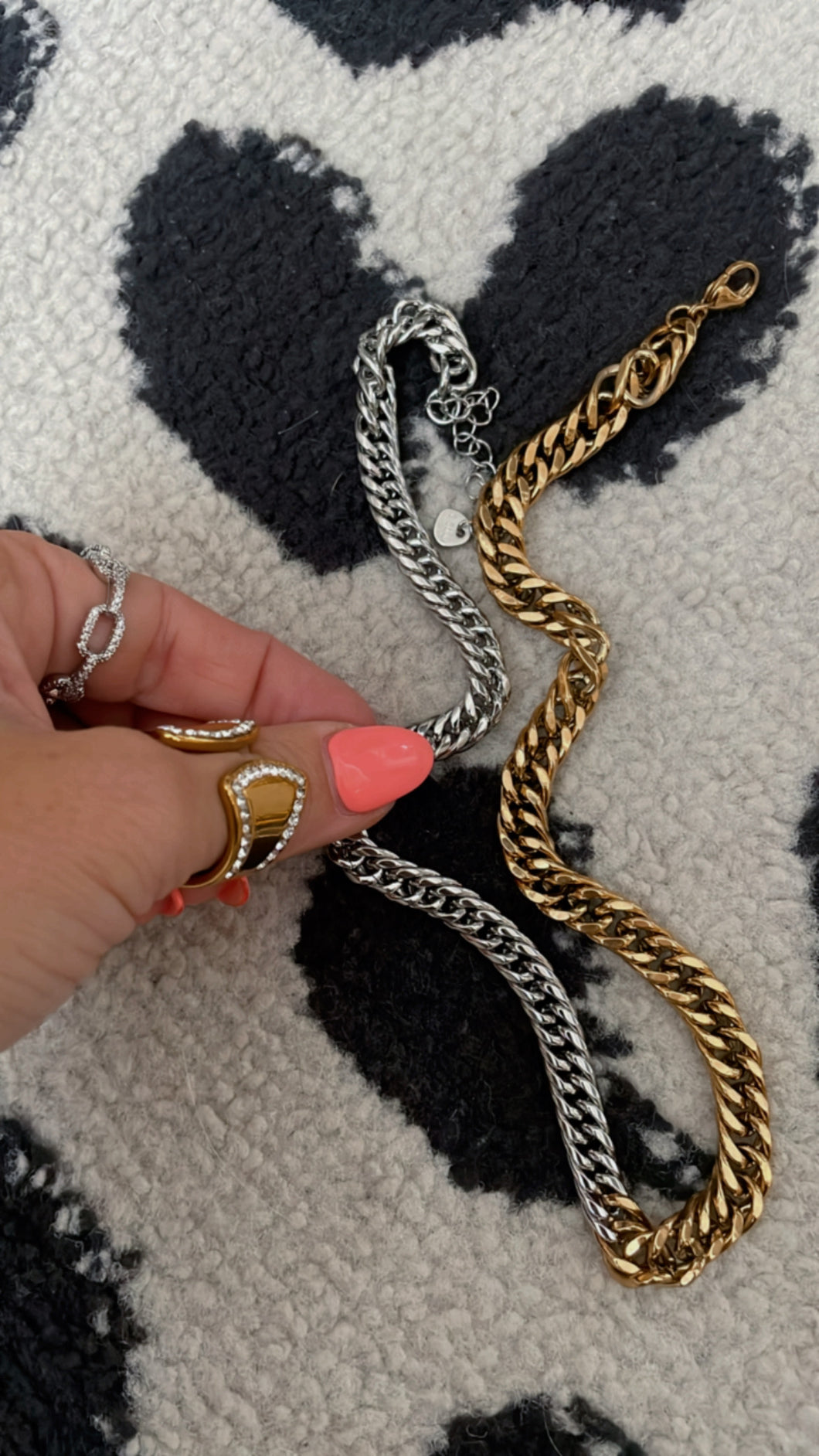 Two Toned Cuban Necklace