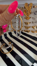 Load image into Gallery viewer, Diamond Chain Hoops

