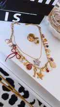 Load image into Gallery viewer, Glam Red White And Blue Charm Necklace
