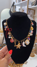 Load image into Gallery viewer, Glam Red White And Blue Charm Necklace
