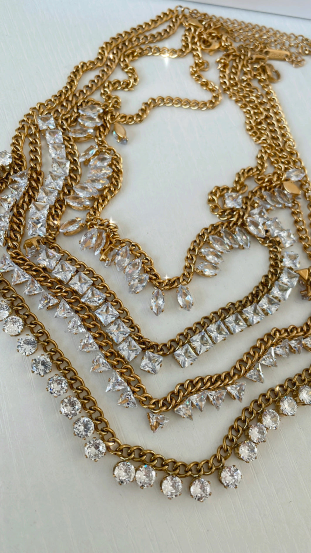Oversized Diamond Shape Necklaces
