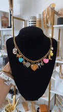 Load image into Gallery viewer, Colorful Hearts Charm Necklace
